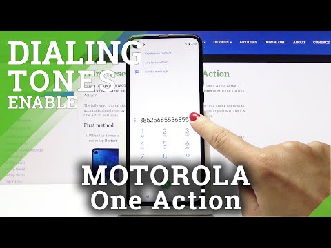How to Turn On/Off Dial Pad Sounds in Motorola One Action - Dial Tones