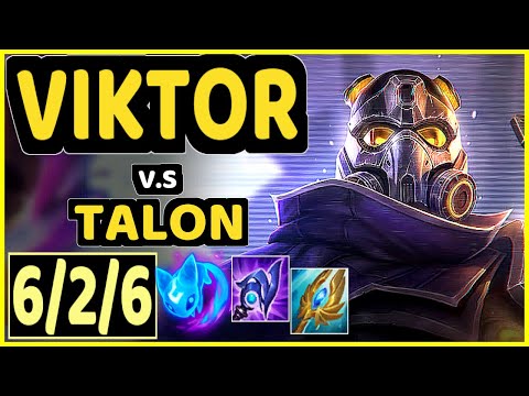 VIKTOR vs TALON - 6/2/6 KDA MID GAMEPLAY - EUW Ranked MASTER