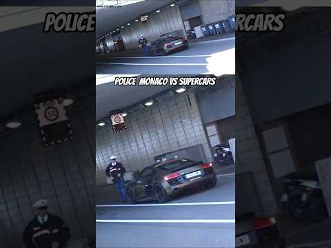 Monaco Police VS Audi R8 😭 #monaco #Police #supercar #audi #r8 #cars #automobile #luxe