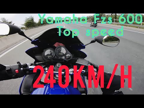 Yamaha FZS 600 Fazer 2003 Top Speed 240km/h!!! Still going strong!!!
