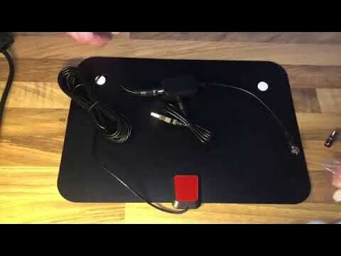 Digital TV Antenna Indoor Fernseher Antenne Kompatibel DVB-T2 anschließen und einrichten Anleitung