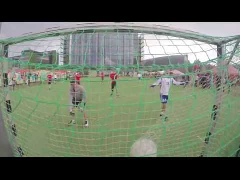 The Finnish team scores