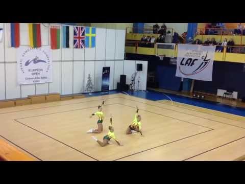 Aerobicfactory Klaipeda Open 2014 AG1 TRIO 1st place FINLAND