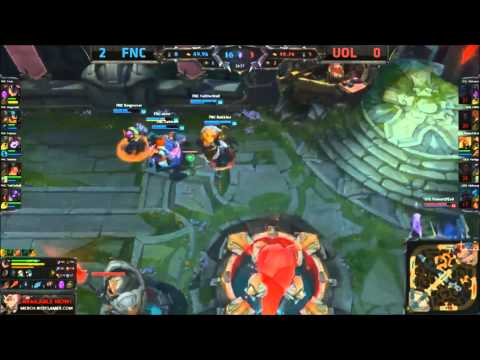 Rekkles Pentakill (FNC vs UOL) LCS Playoffs (16.08.2015)