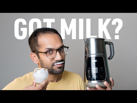 DREO BaristaMaker Milk Frother - Beats Steaming On An Espresso Machine!
