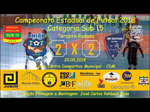 CAMPEONATO ESTADUAL DE FUTSAL ANO 2018 - CATEGORIA SUB 15