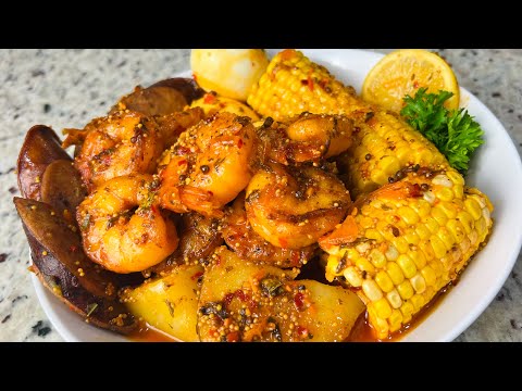 After cooking shrimp boil like this I can’t go back ❗️none boil shrimp boil