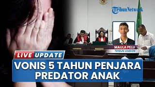 Ketua Pengprov IBCA MMA Maluku Divonis 5 Tahun Penjara atas Kasus Pencabulan Anak di Bawah Umur
