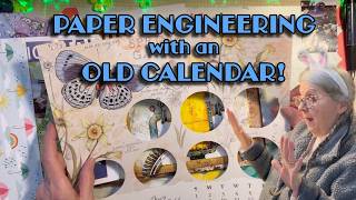 DAILY JOURNALING: Paper Engineering with an OLD CALENDAR!
