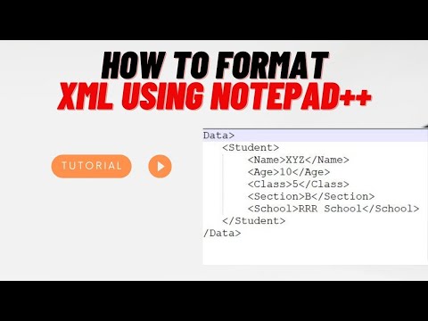 How to format XML using notepad++ | Formatting XML | XML Beautifier Plugin | Plugin to format XML