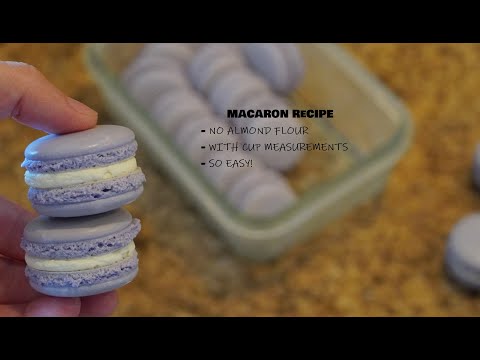 Macaron Recipe - NO ALMOND FLOUR - With Cup Measurements - SO Easy!