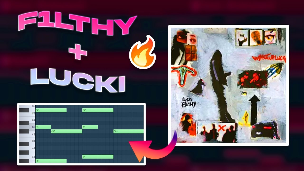 HOW F1LTHY MAKES BEATS FOR LUCKI (WAKE UP LUCKI TUTORIAL)