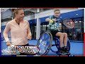 EEN BACKHAND MET DIEDE DE GROOT!? | Rolstoeltennis | De ZappsportKantine