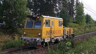 preview picture of video 'Mätdresin mätvagn IMV100 Track Recording train, Meßwagen.'