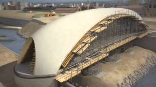 Construcción de puentes Madrid Río