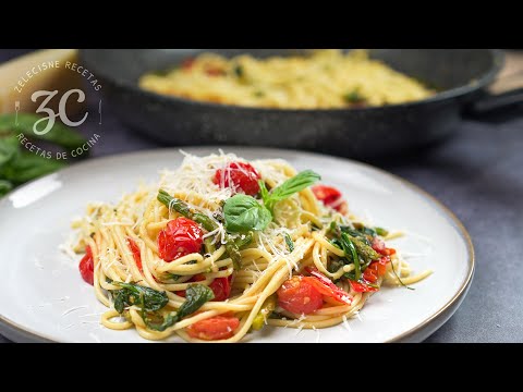 Cuando no tengo tiempo, hago Espagueti fácil y delicioso | Con verduras 🍝😊