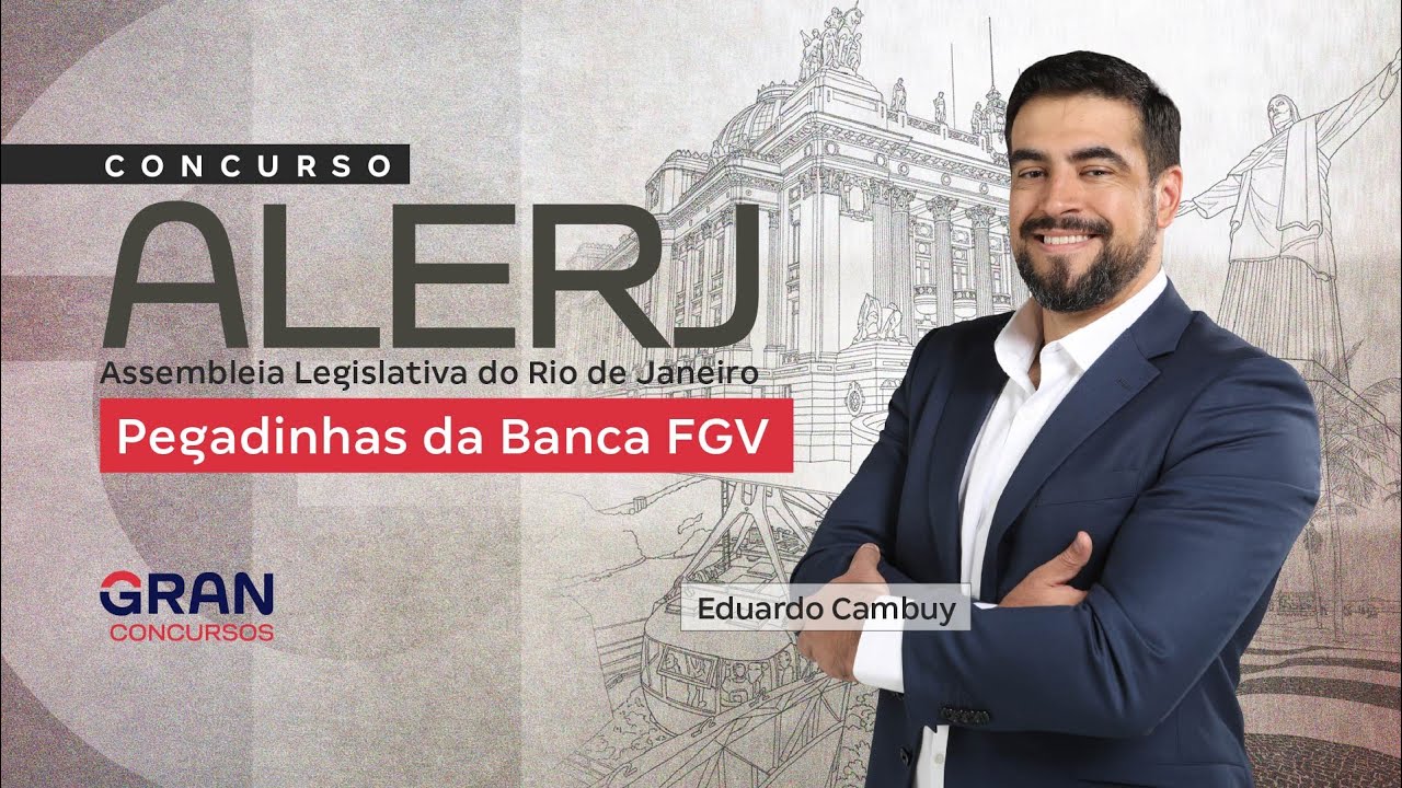 (ESTREIA) Concurso ALERJ  | Pegadinhas da Banca FGV com Eduardo Cambuy!