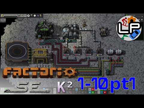 S1-E10 pt1 - Space, man! - Laurence Plays Factorio: Space Exploration 0.6 + Krastorio²