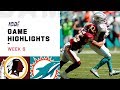 Redskins vs. Dolphins Week 6 Highlights | NFL 2019