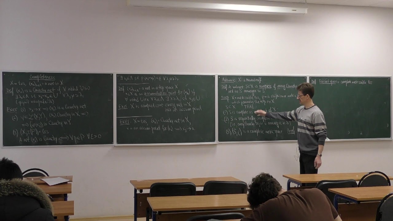 Topological Vector Spaces. Lecture 8. A. Pirkovskii