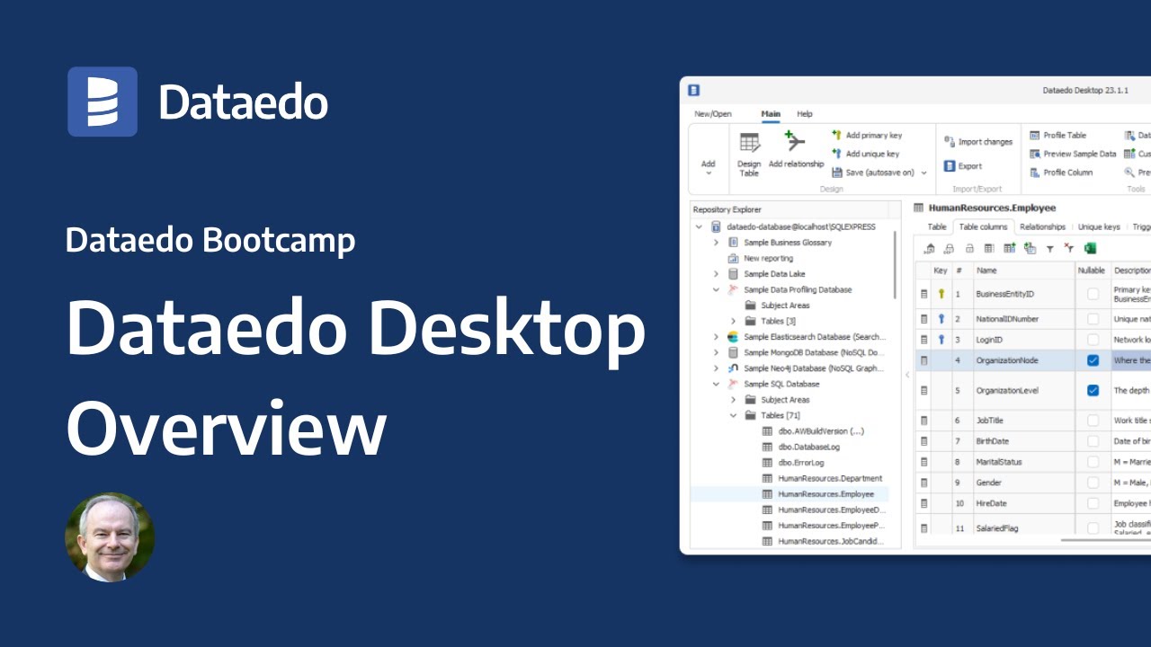 Dataedo Bootcamp - #2 Dataedo Desktop Overview
