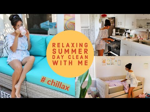 RELAXING SUMMER DAY CLEAN WITH ME! 🏡🧼☀️|| CLEANING MOTIVATION