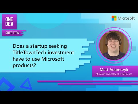 Does a startup seeking TitletownTech investment have to use Microsoft products?