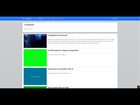 Blog Site in PHP using CodeIgniter 4 Framework DEMO