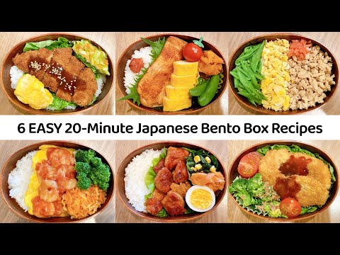 6 EASY 20-Minute Japanese Lunch Box Recipes | Quick & Simple Bento Box Recipes for Beginners