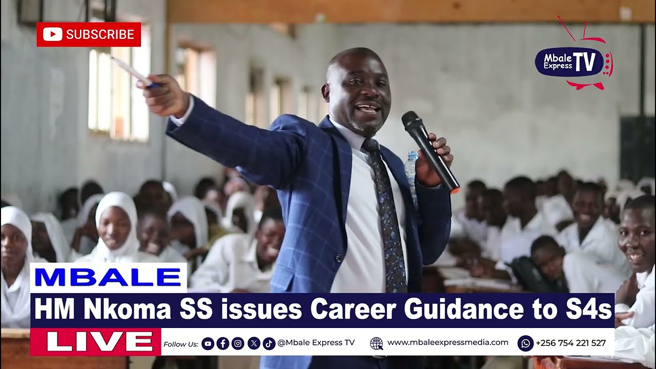 Nkoma SS Headteacher Abubakr Kawanguzi issues Career Guidance to S4 Students 