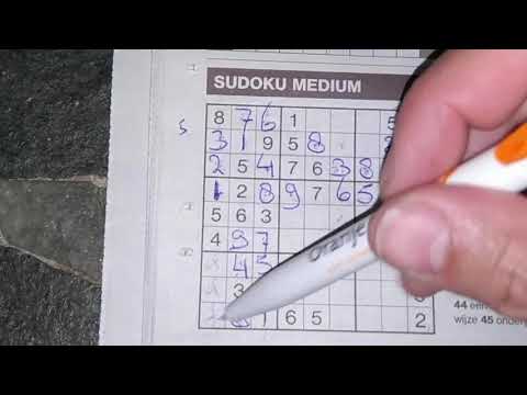 Probably one of the last Sudokus, will end this week. (#892) Medium Sudoku puzzle. 05-28-2020