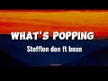 Stefflon don ft Bnxn - What's Popping (lyrics)