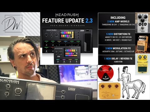 HeadRush Pedalboard Firmware Update 2.3 And Play Through Of New Features - Midi Clock Sync Fixed
