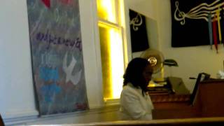 The Great Rev. DR. Regina A. Williams sings and plays soulfully at MT. Olive AME Church 6 19 2011