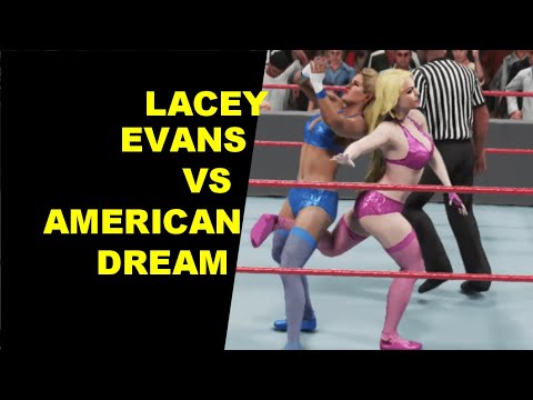 WWE 2K19 Lacey Evans vs American Dream - No Holds Barred