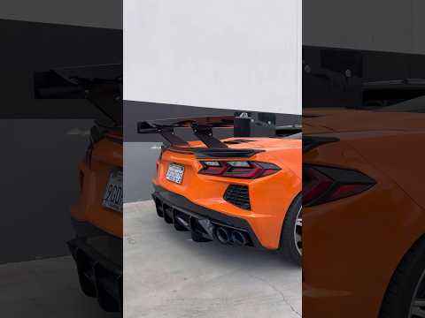 C8 Corvette APR GTC-500 Wing & Wing Delete ✅ #c8 #c8corvette #corvette #cars #carslover #studiorsr