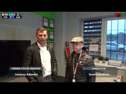 Wywiad z trenerem Ireneuszem Adamskim po meczu Cyklon Rogoźnik 1:1 (1:0) Sarmacja Będzin