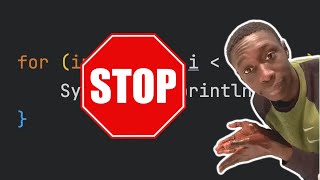 stop using for loops RIGHT NOW!!