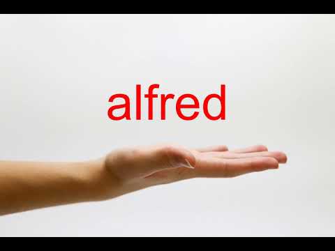 How to Pronounce alfred - American English