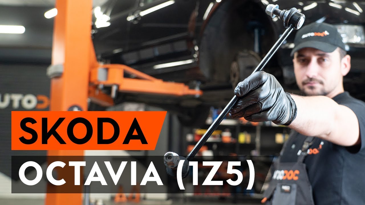 Jak wymienić łącznik stabilizatora przód w Skoda Octavia 1Z5 - poradnik naprawy