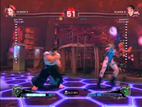 SSF4: gyu bee (Cammy) VS gameinn (Ryu)