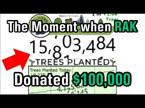 The Moment when RAK donated $100,000 to #TeamTrees | Moment [03]