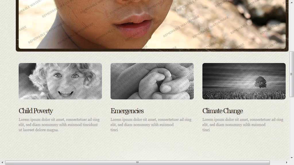 Child Charity Website Template