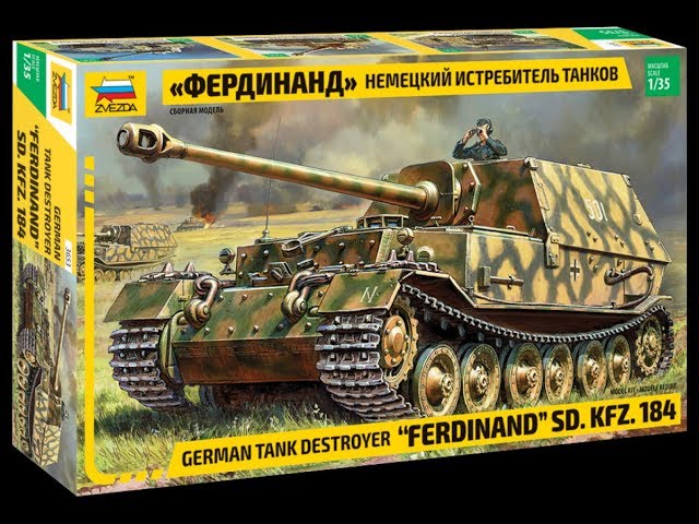 Neu Zvezda 3653-1//35 German Tank Destroyer /"Ferdinand/" Sd.Kfz 184