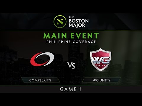 Complexity vs WG. Unity | Boston Major | Playofffs | Game 1