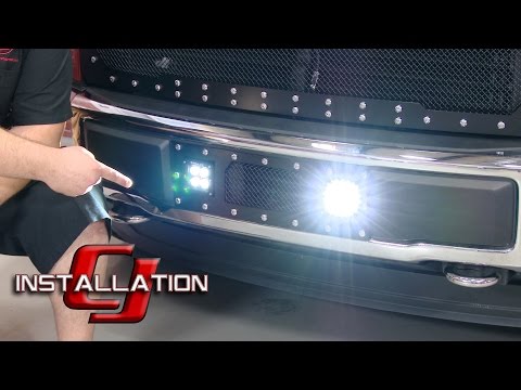 F-150 T-Rex Grilles Bumper Grille Torch Series W Dual 3" LED Pods EcoBoost 2015-2016 Installation