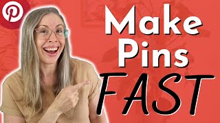 How to Create LOTS Pinterest Pins FAST using the SAME IMAGE | NEW Canva AI Tool