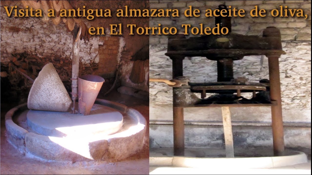 Asi es una antigua almazara de aceite de oliva en Torrico, Toledo.