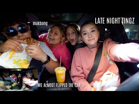 I went on a late night drive + my siblings..