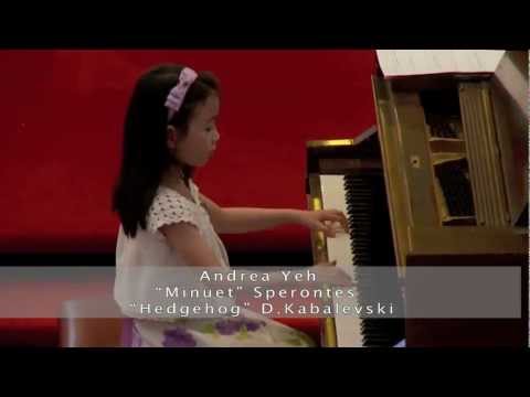 "Minuet" Sperontes, "Hedgehog" D.Kabalevski